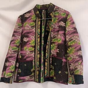 JOSHI TROPICAL‎ PRINT BLAZER SIZE L